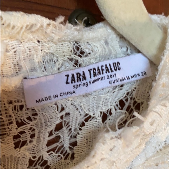 White Lace Zara Top - Picture 2 of 7